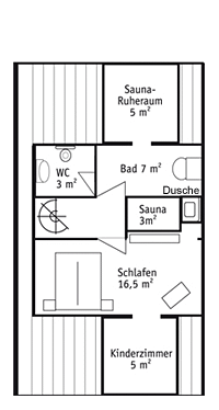 Die Ferienwohnung - obere Etage