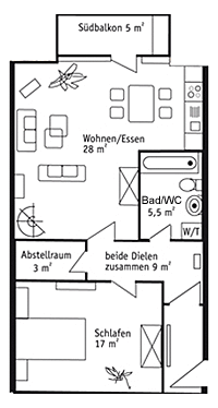 Die Ferienwohnung - untere Etage